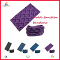 Ningbo Lingshang 100% Polyester Microfibre Seamless Skull Muti-finction Bandana Neck Tube Headwear